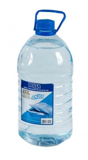 Вода дистиллированная 5 л "Аква "