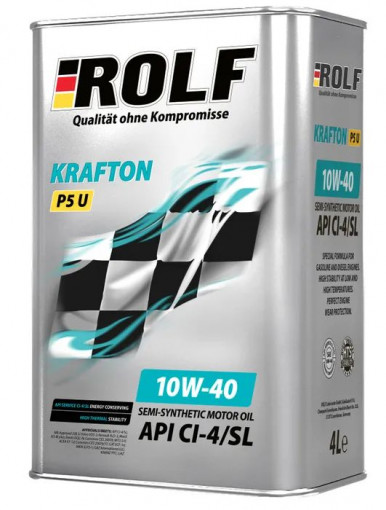 Масло моторное ROLF Krafton P5 U 10W40 CI-4/SL;Е7/Е12 п/синтетика  4 л