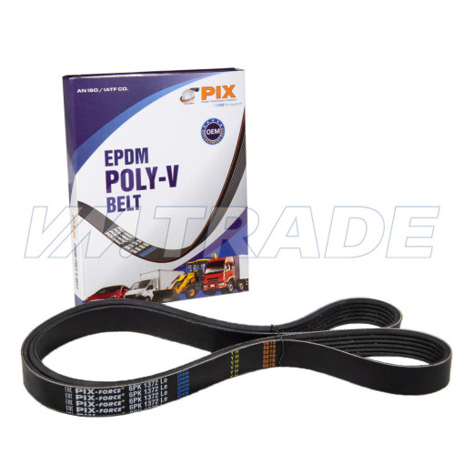 Ремень 1372 6PK ГАЗон NEXT, ПАЗ, УРАЛ дв. ЯМЗ-534/536, BMW, CHRYSLER, CITROEN, FIAT, MINI, MITSUBISHI, OPEL, VAUXHALL