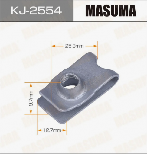 Клипса закладная под винт М6х1.0 универсальная