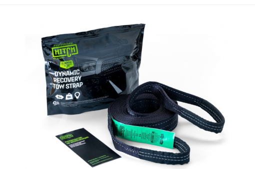 Трос буксировочный 39 тонн HITCH PROF (ленточный динамический) 10 метров петля (120 мм, 3слоя)