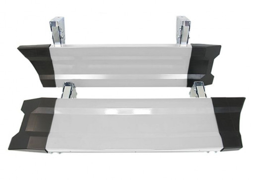 Защита боковая ГАЗель, L=1250мм, белая, (2шт)