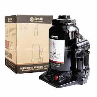 Домкрат 16т (форма бутылки) гидравлический 230-571 мм, 2х штоковый