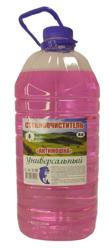 Стеклоомывающая жидкость  МУХОМОЙКА "АНТИМОШКА" 4 л летняя