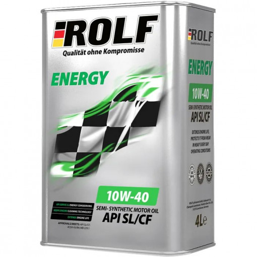 Масло моторное ROLF Energy 10W-40 A3/B4 SL/CF п/синтетика 4л