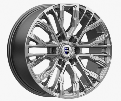 Диск колеса литой R19х8,5J, PCD 6x139,7, ET36, DIA100,1 "Дарк платинум (Кортес) "