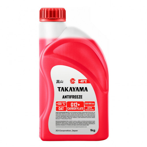Охлаждающая жидкость Антифриз TAKAYAMA G12+ -40°C красный  1л