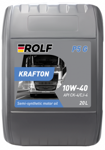 Масло моторное ROLF Krafton P5 G 10W-40 CK-4/CJ-4; E9/E6/E7 п/синтетика  20 л