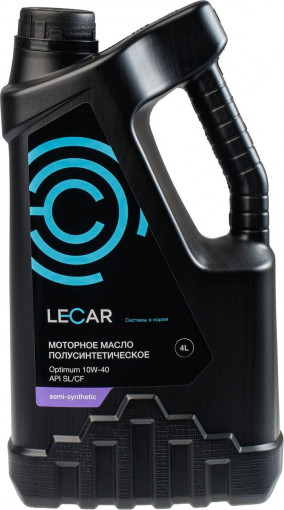 Масло моторное LECAR Optimum 10W-40, SL п/синтетика  4 л